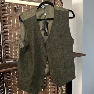 Mens tweed vest